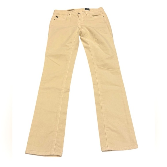 AG Adriano Goldschmied Stevie Jeans Womens Beige Slim Straight 24P - Picture 1 of 4